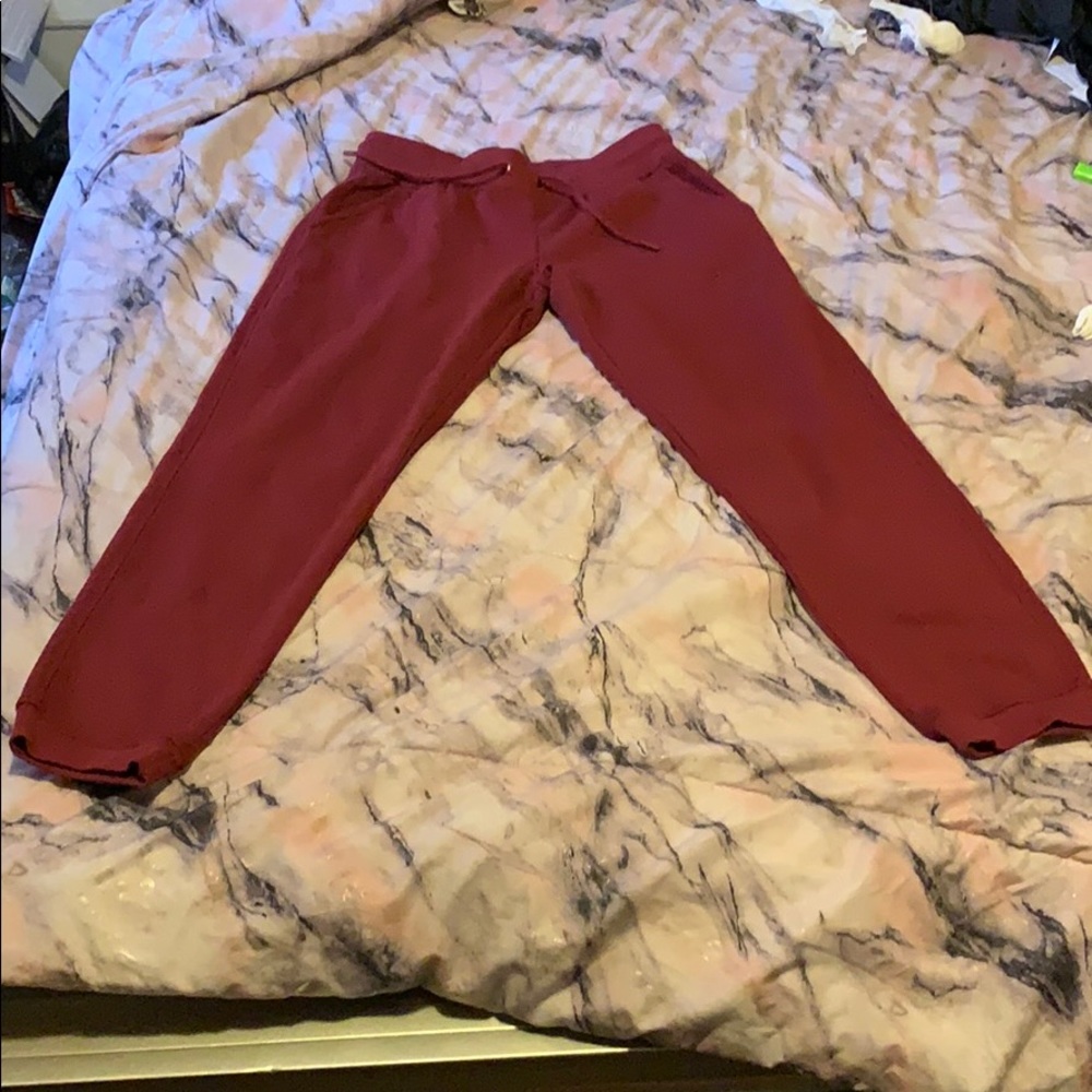 Burgundy Sweatpants